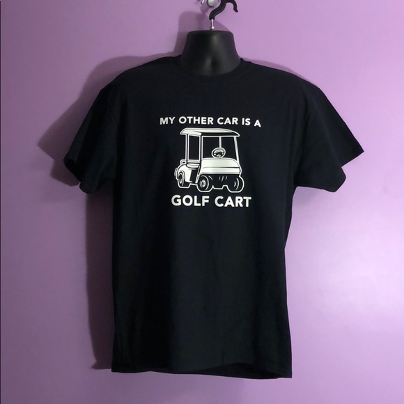 Boutique T-shirt, My Other Car Is A Golf Cart - Picture 2 of 2